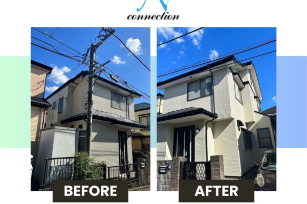 横浜市で戸建ての外壁塗装🏠